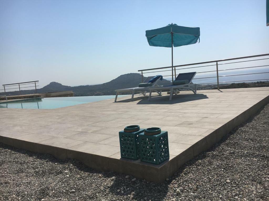 Luxury Villa Hera With Private Pool Afantou Buitenkant foto
